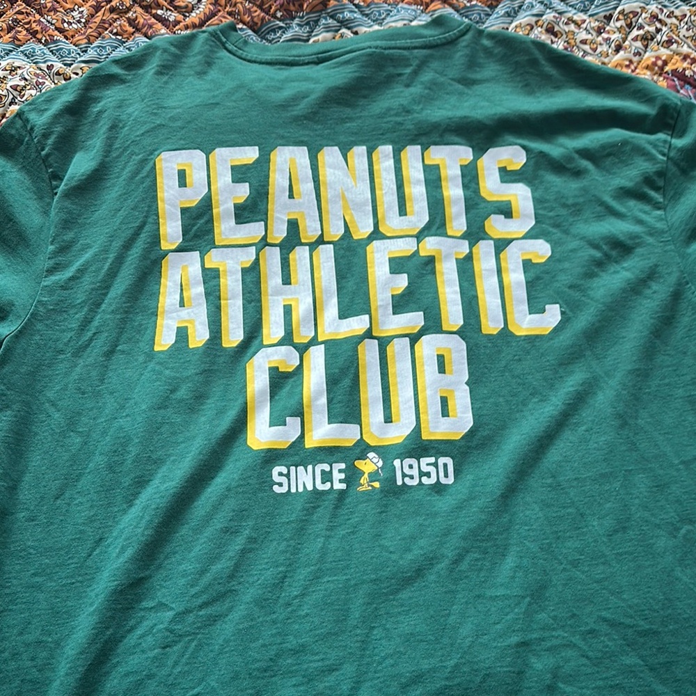 Green Peanuts Athletic Club T-Shirt